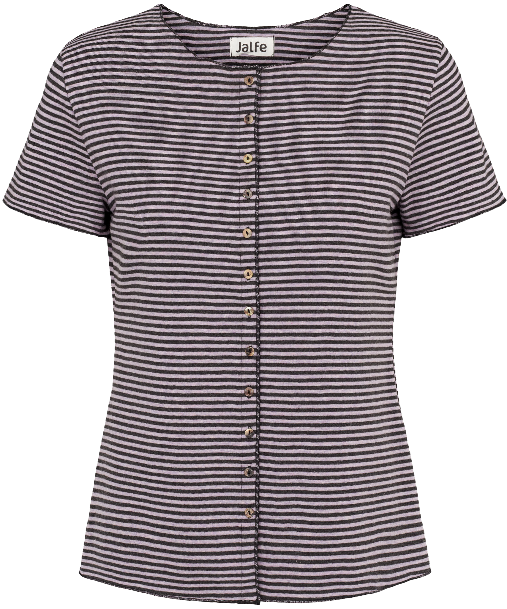 Button shirt s/s stripes organic cotton